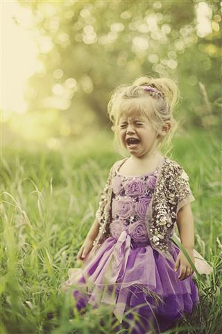 Unhappy Little Girl