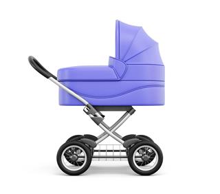Side View Of Baby Stroller