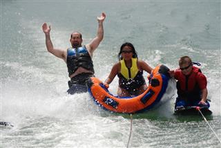 Kneeboarding and Tubing Trio
