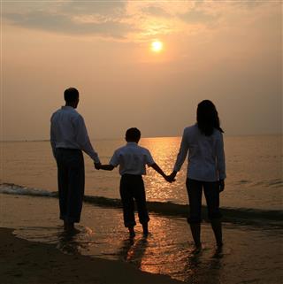 Family sunset