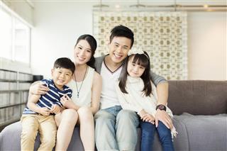 Young Chinese Family