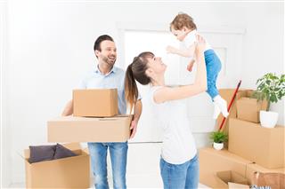 The family moves to a new apartment