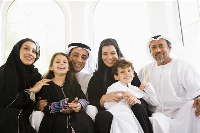 Middle Eastern family