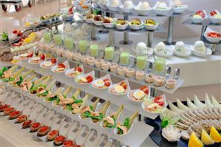 Groups Of Buffet Food