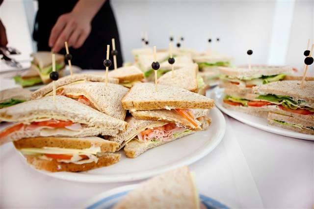 Plate With Different Sandwiches
