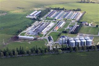 Aerial Photo Of Agricultural Storage