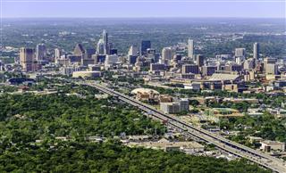 Austin Texas Aerial View From North