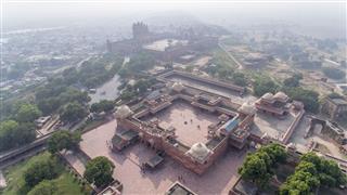 Aerial View Of Fatahpur Sikri Agra India