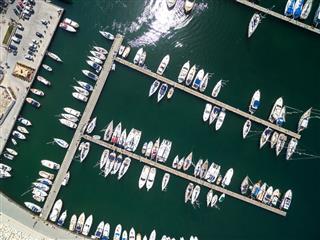 Top View Of Boats