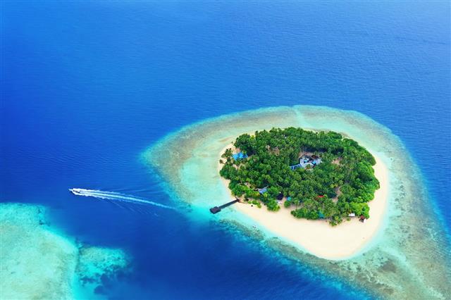 Remote Island In The Ocean