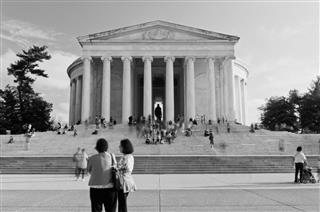 Thomas Jefferson Memorial Crowds