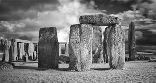 Stonehenge In Black White
