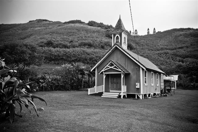 Old Chapel In Maui Hawaii