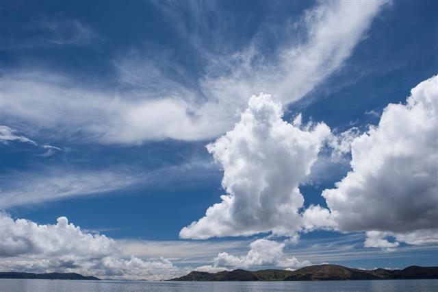 Clouds Above Titicaca Lake Peru