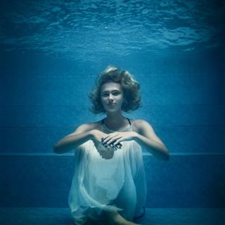 Young Woman Underwater Portrait