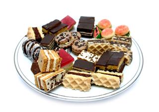 Various Sweets On Plate