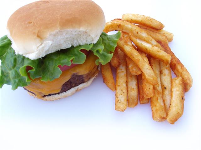 Burger And French Fries
