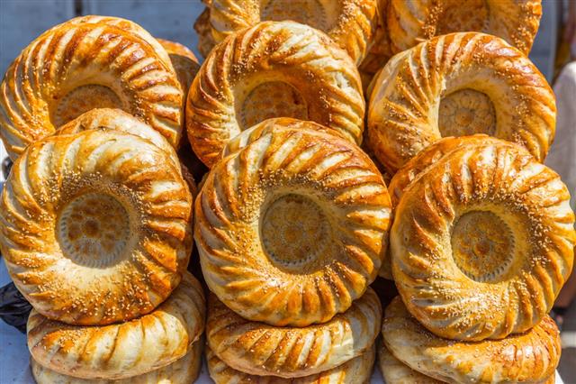 Traditional Bread In Uzbekistan