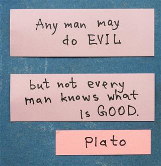 Evil and good