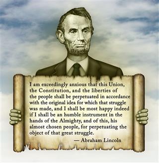 Abraham Lincoln Quote on the Constitution and Liberty