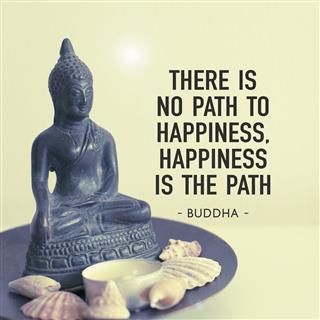 Happiness Buddha quote