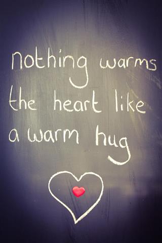 Nothing warms the hug like a warm hug