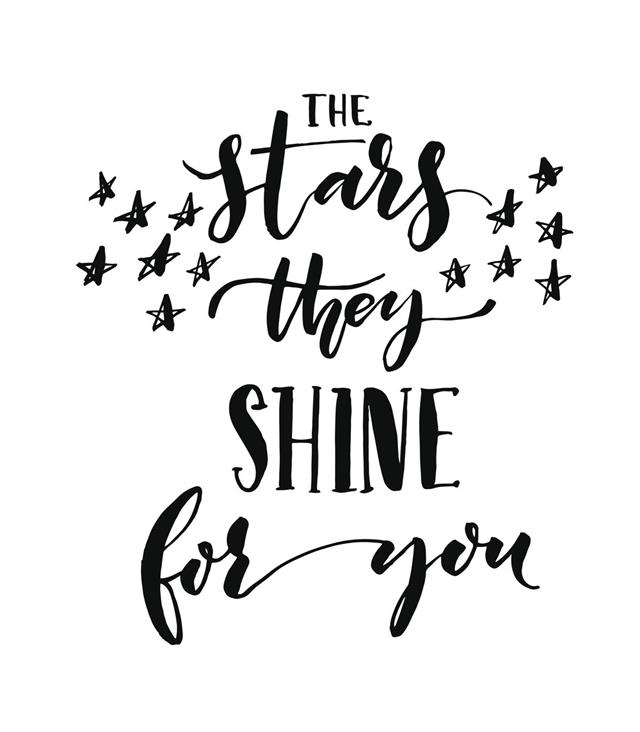 The stars they shine for you card