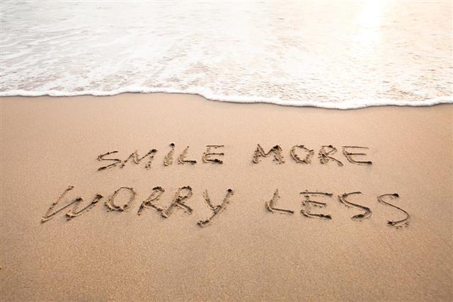 Smile more worry less