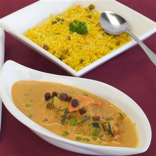 Cuisine Vegetable Curry With Rice