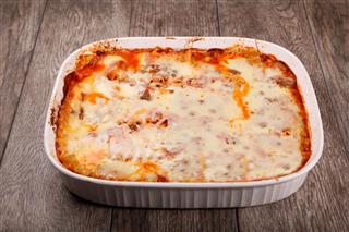 Lasagna With Provolone Cheese