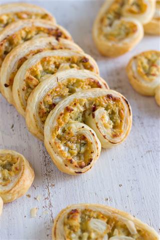 Puff Pastry Chicken Palmiers