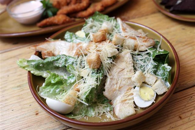 Plate With Chicken Salad