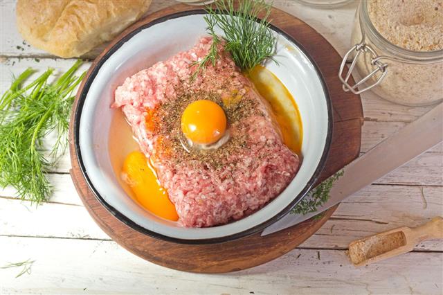Minced Meat With Raw Egg