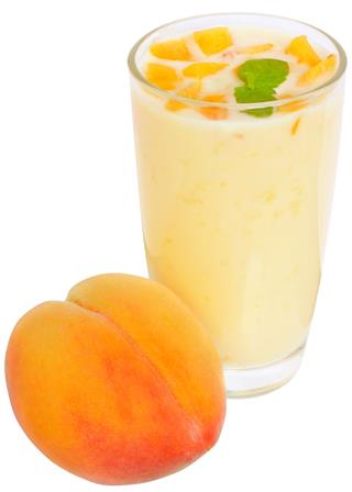Milk Shake From Peach Yogurt