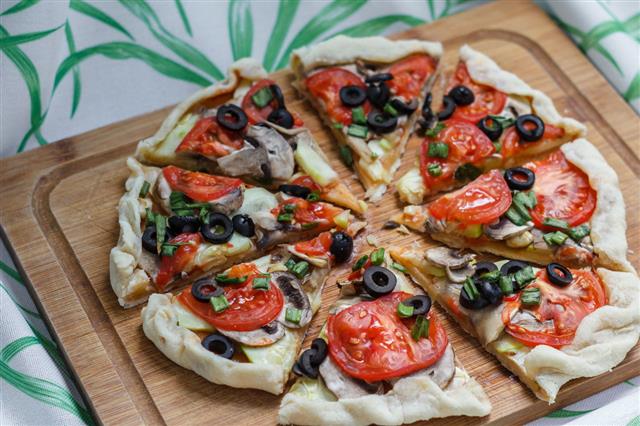 Vegetarian Pizza Without Cheese