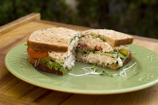Sandwich with sprouts