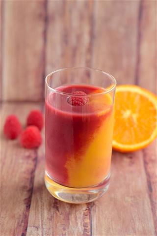 Healthy Orange Raspberry Smoothie