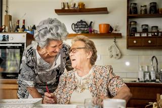 Women In Elderly Daycare Center