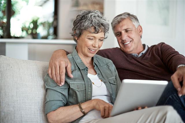 Senior Couple With Tablet
