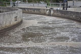 Water At Sewage Treatment Facility