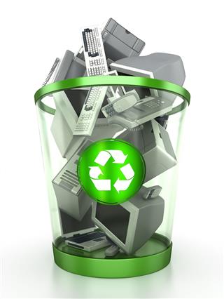 Computer Components Recycling Bin
