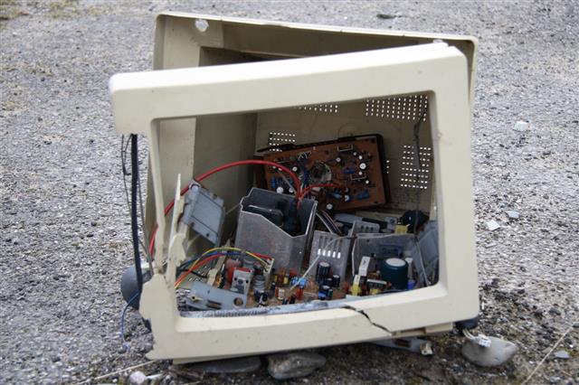 Discarded Computer Screen