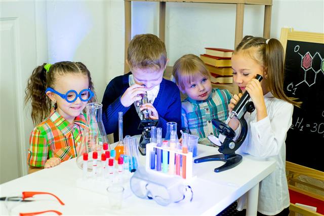 Kids Making Science Experiments