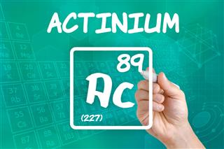 Symbol For The Chemical Element Actinium