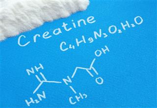 Creatine Powder With Chemical Formula