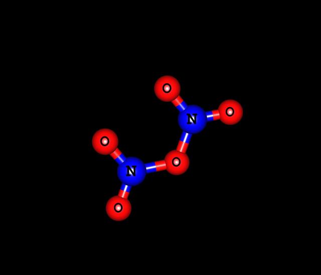 Dinitrogen Pentoxide Molecular Structure