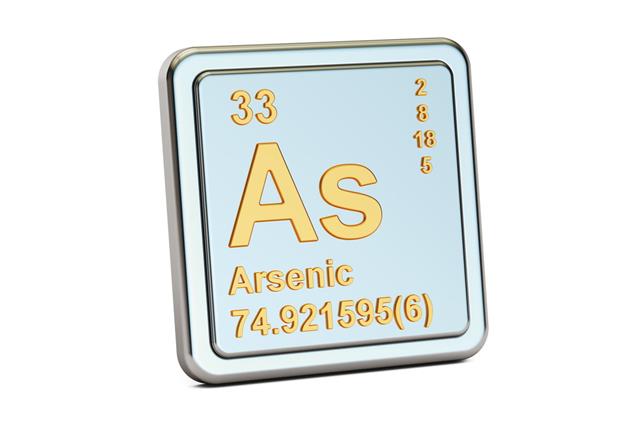 Arsenic As Chemical Element Sign
