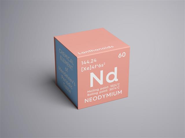 Neodymium Element Of Mendeleevs Periodic Table