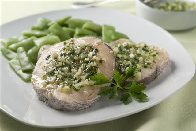 Hake Slice With Green Beans