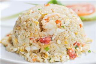Stir Fried Rice With Shrimp